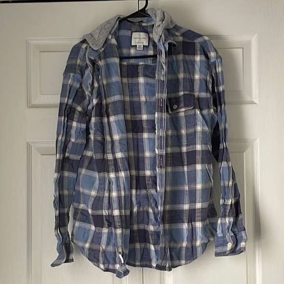 American Eagle Outfitters Other - American Eagle button-down w/ hood